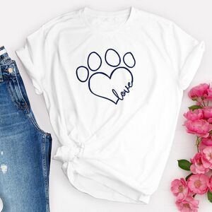 Love ❤ Paw 🐾 Dog Cat Pet Rescue Tee Shirt